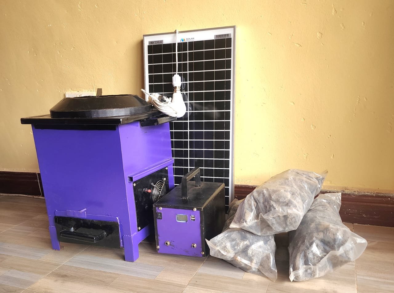 Solar aided cookstoves with reusable volcanic stones