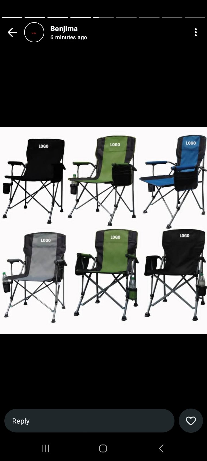 Heavy duty camping chair